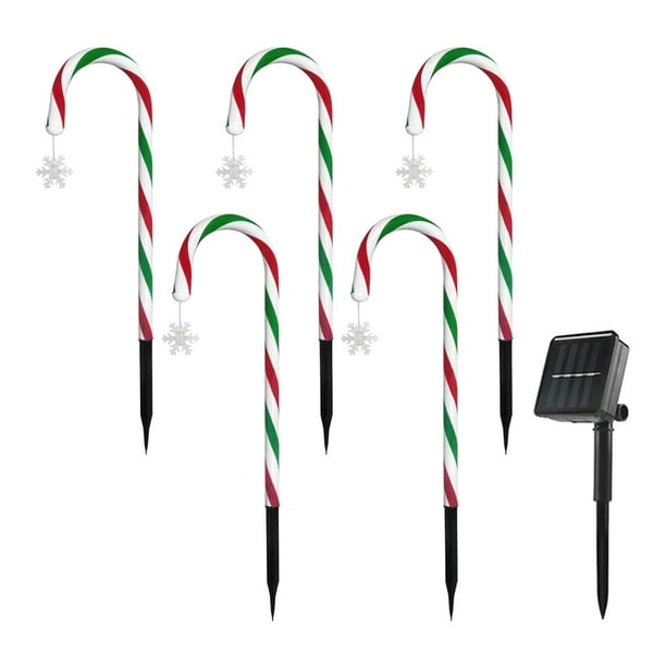Luz Solar para Jardín Cola Caramelo Resistente al Agua IP44 19' de altura Estilo B