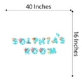 thumbnail image 4 of Personalized Name Lettters Beach Ocean Animals Starfish Octopus Fish Ocean Shark Sea Great White Trout Whale Ell Bass Boat Dolphin Whale Decorating Wall Decal Sticker - Size: 40 In X 16 In, 4 of 5