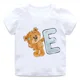 thumbnail image 4 of Bonita camiseta de algodón con estampado de letras y nombre de oso para niños, divertida camiseta informal de verano de manga corta para niños, camisetas para niños, ropa para niñas, 4 of 5