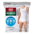 thumbnail image 4 of Camiseta Rinbros Originales para Hombre Cool Touch Blanco 3 Piezas Talla G, 4 of 4