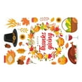 thumbnail image 2 of Thanksgiving Window Clings with Fall Leaves, Turkey, Acorns, Owl, and Squirrel Designs, Seasonal Stickers for Home and Office, 2 of 3