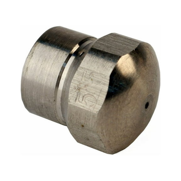 Erie Tools Button Nose 1/8" Sewer Jetter Drain Cleaning Nozzle 5.5 Orifice Size