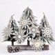thumbnail image 5 of 24 decoraciones de copos de nieve de madera decoración colgante de árbol de Navidad A Afortunado Sencillez, 5 of 5