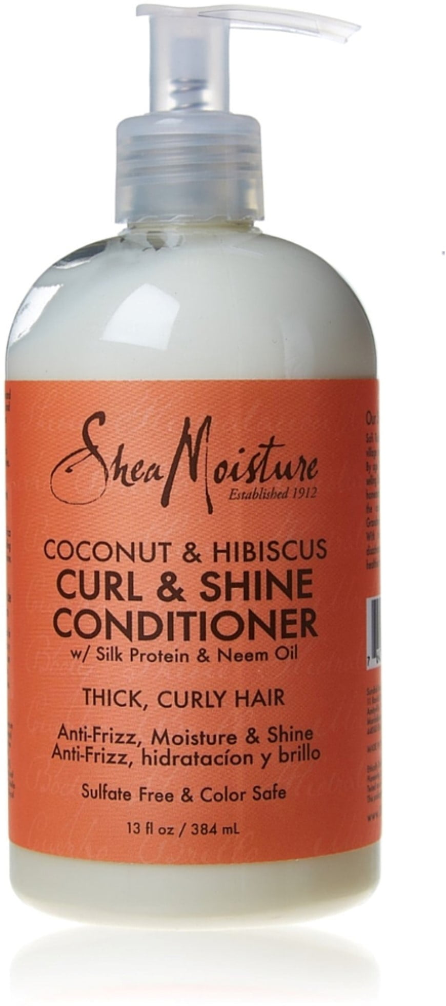 Shea Moisture Curl & Shine Conditioner,Coconut & Hibiscus 13 oz (Pack