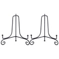 thumbnail image 1 of 2pcs Wrought Iron Plate Display Stand Desktop Photo Holder Crafts Easel for Home Shop 8 Inch, 1 of 6