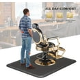 thumbnail image 3 of OmySalon 4’x 5’x 1/2'' Thick Salon Mat for Hair Stylist, Barber Floor Mats w/Round Base, Salon Chair Mat Comfort Standing, Barbershop Beauty Spa Equipment, 3 of 9