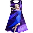 thumbnail image 1 of Niñas verano nuevo lindo Disney Frozen Elsa vestido niñas ropa fiesta cumpleaños niñas disfraz moda dibujos animados vestido chico 2-10Y5T Gao Jinjia LED, 1 of 2
