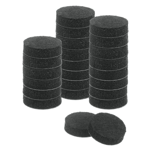 Deslizadores para muebles, almohadillas de fieltro autoadhesivas redondas, protectores de suelo para patas de muebles de madera dura 0.75" 24 piezas