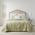 thumbnail image 3 of Laura Ashley Rowland 3-Piece Full/Queen Quilt Set in Light Green, 3 of 6