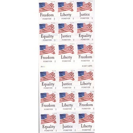 USPS Forever Stamps Four Flags ATM Sheet of 18 x Forever US Postage Stamps