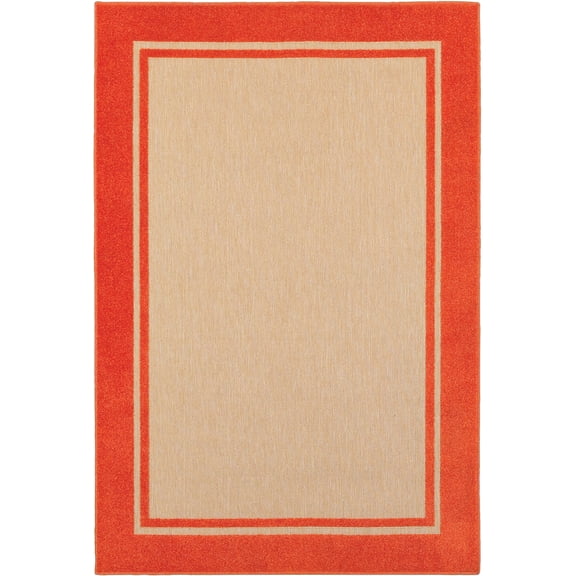 Sphinx Cayman Area Rug 5594Q Sand Bordered Lined 1' 10" x 3' 3" Rectangle