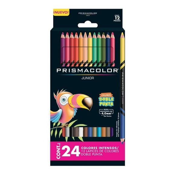Colores Prismacolor Junior Doble Punta Colores Intensos 12 pzas