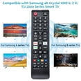 thumbnail image 2 of Replacement Remote for Samsung Smart Television, Compatible with Samsung 4K Crystal UHD TV Smart LED TV, 2 of 5