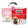 thumbnail image 3 of Milk Bone Brushing Chews Original Chicken Flavor Daily Dental Dog Treats, Mini, 25.5 oz Bag, 3 of 13