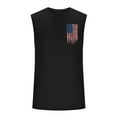thumbnail image 3 of Uooqdmx Tank Tops Men Mens Undershirts Workout Tank Tops Beach Tank Tops for Tank Tops Summer American Flag Tank Top Custom Tank Top Men Casual Shirts for Men Black 2XL, 3 of 5
