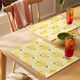 thumbnail image 4 of Cute Bee Placemats Set of 6, Love Honeycomb Heart Yellow Background Non-Slip Place Mats Washable Table Mats for Kitchen Dining Table Decorations Indoor/Outdoor, 4 of 9