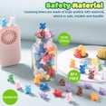 thumbnail image 5 of Xinhuidalsq Rainbow Counting Bears Juego de 60 6 Colores Clasificación Teddy Plastic Bears Manipulativos matemáticos para niños pequeños 1 Pulgada Bear Conters Edades 3 Niños, 5 of 5