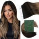 thumbnail image 1 of Extensiones de cabello con cinta adhesiva Ugeat Dark Brown Mix Medium Brown, 1 of 9