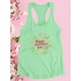 thumbnail image 3 of Mothers Day Lineart Cupcakes Racerback Tank Women -Image by Shutterstock, Female x-Large, 3 of 4