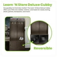 thumbnail image 4 of Little Partners Deluxe Cabinet Cubby Organizer, Learn 'N Store Wooden Classroom Cubbies Compartment Lockers for Storage of Toddlers and Kids Coats, Equipment, Backpacks (Premium Charcoal), 4 of 15