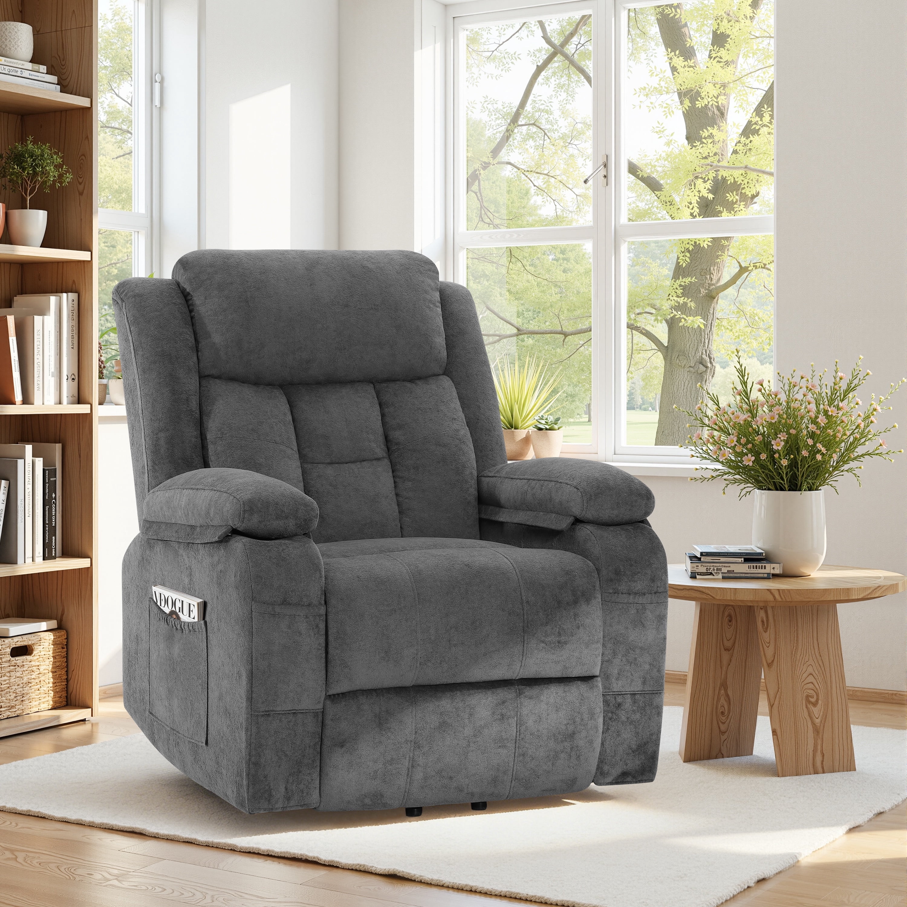 LEGAHOME Power Lift Recliner for Elderly, Electric Easy Stand Assist Lift Chair without Heat and Massage, Senior Recliner Chair Home Theater Recliners for Living Room, 350 lbs Capacity, Gray
