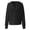 Black, variant on ManxiVoo Oversized V Neck Pocket Hoodie Women's Long Sleeve Sweatshirt Cozy Pullover for Spring and Fall L Size Black