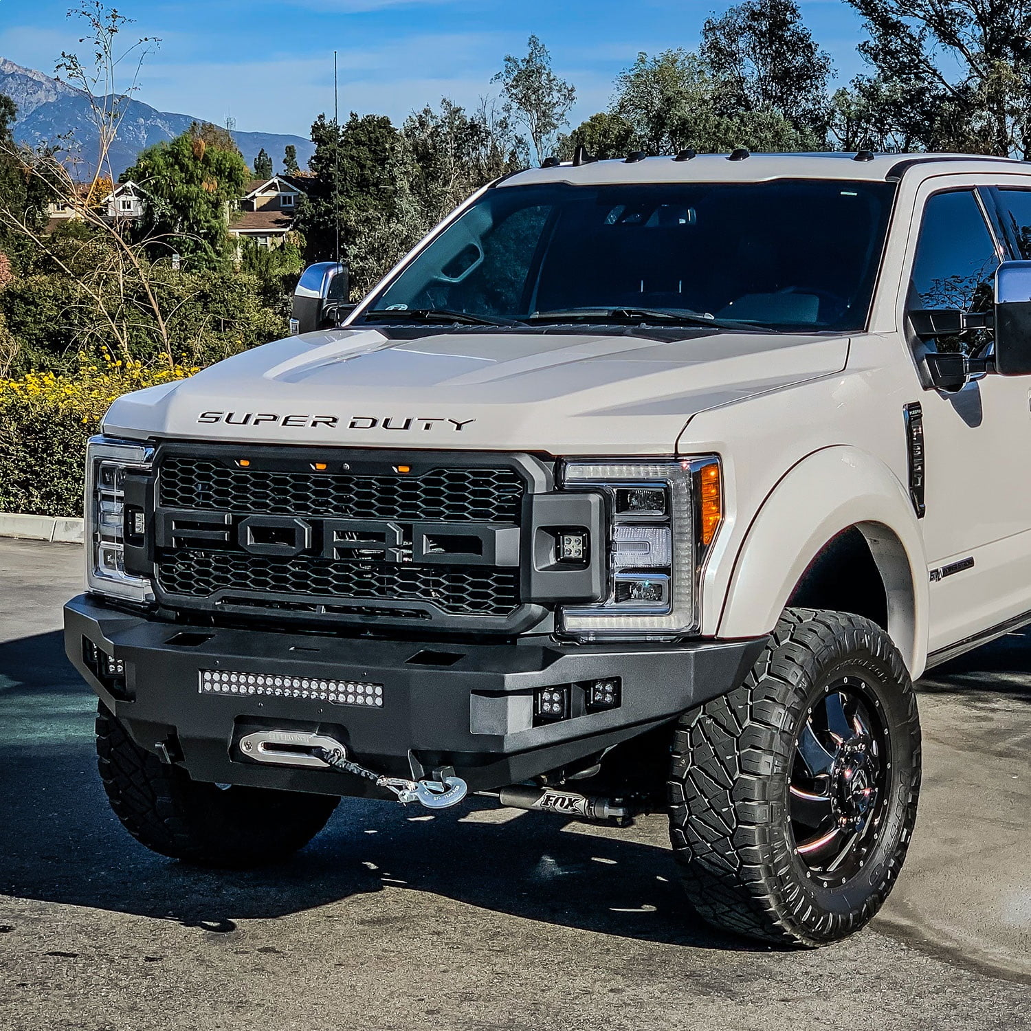 1722 F250/F350 SUPER DUTY PROSERIES FRONT BUMPER TEXTURED BLACK