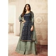 thumbnail image 2 of Indian Pakistani Bollywood Style Ready to Wear Designer Sharara Plazzo Suits ( Blue ,6XL - 54 ), 2 of 5