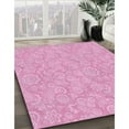 thumbnail image 2 of Ahgly Company Indoor Rectangle Patterned Pastel Purple Pink Area Rugs, 4' x 6', 2 of 6