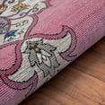 thumbnail image 3 of LR Home Ada 7'6" x 9'6" Pink Medallion Durable Indoor Area Rug, 3 of 8