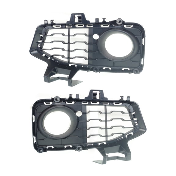 KarParts360 For BMW 428i/435i xDrive Gran Coupe 2015 2016 Fog Light Cover Driver and Passenger Side Pair Front Plastic | Textured | W/ Fog Light Hole | BM1038146, BM1039146 | 51118054507, 51118054508