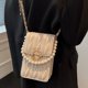 thumbnail image 2 of Bolso pequeño para teléfono móvil, bolso bandolera con cadena de perlas, estilo occidental, a la moda, para mujer, para verano, 2 of 6