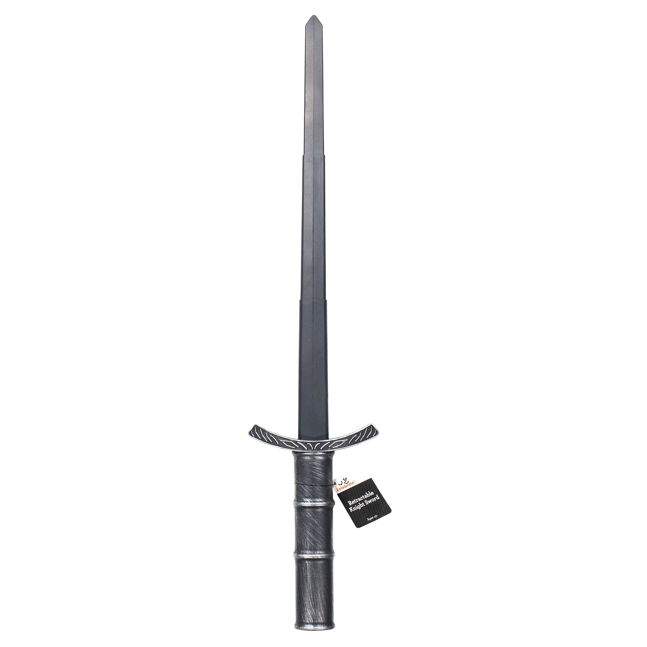 Retractable Knight Sword Costume Accessory for Adults, Multicolor, Halloween by Way To Celebrate