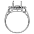 thumbnail image 2 of 14K White Gold Diamond Natural Tanzanite Engagement Ring Oval 10x8mm, size 6, 2 of 3