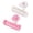 A002- Multicolor (White + Pink), variant on Bathroom Organizer Toothpaste Tube Squeezer 2 Pack No Drill Wall Mount Cup Toothpaste Squeezer Roller for Home Vanity Small Space Storage Housewarming Gift Plastic Organizer