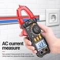 thumbnail image 3 of ANENG ANENG PN107 Digital Clamp Meter - 600V CAT II, 4000 Counts, AC/DC Current, Voltage, Resistance, Capacitance, Diode Tester, Non-Contact Voltage Detection, Red (Battery Not Included), 3 of 6