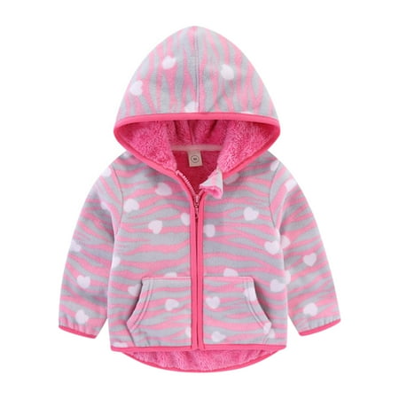 

Fleece Girls Baby Winter Hooded Boys Jackets Warm Coats Sweatshirt Kids Cartoon Girls Coat&jacket
