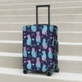 thumbnail image 5 of Uemuo Silhouette Cats Printed Washable Luggage Cover - Fashion Suitcase Protector Fits 18-32 Inch Luggage -Medium, 5 of 9