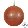 thumbnail image 3 of Vickerman 2.4" Burnished Orange Glitter Ball Ornament, 24 per Bag, 3 of 5