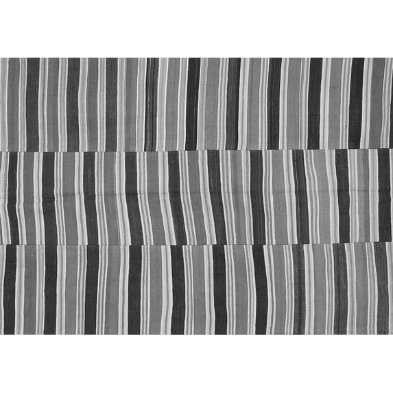 Ahgly Company Indoor Rectangle Oriental Gray Traditional Area Rugs, 6' x 9'