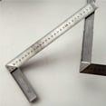 thumbnail image 2 of Baohd Metal Steel Square Ruler 90 Degree Angle Auto Car Measuring Inspection Tools Measurement Instruments Meter Ruler Scale, 2 of 9
