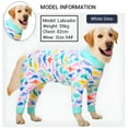 thumbnail image 5 of GASTROPOD Dog Clothes Pajamas for Medium Large Dogs Soft Cozy Dog Jumpsuit Full Covered Belly Pet Recovery Suit for Girl Boy Dogs Cuttable (Gray Pandas 36), 5 of 7