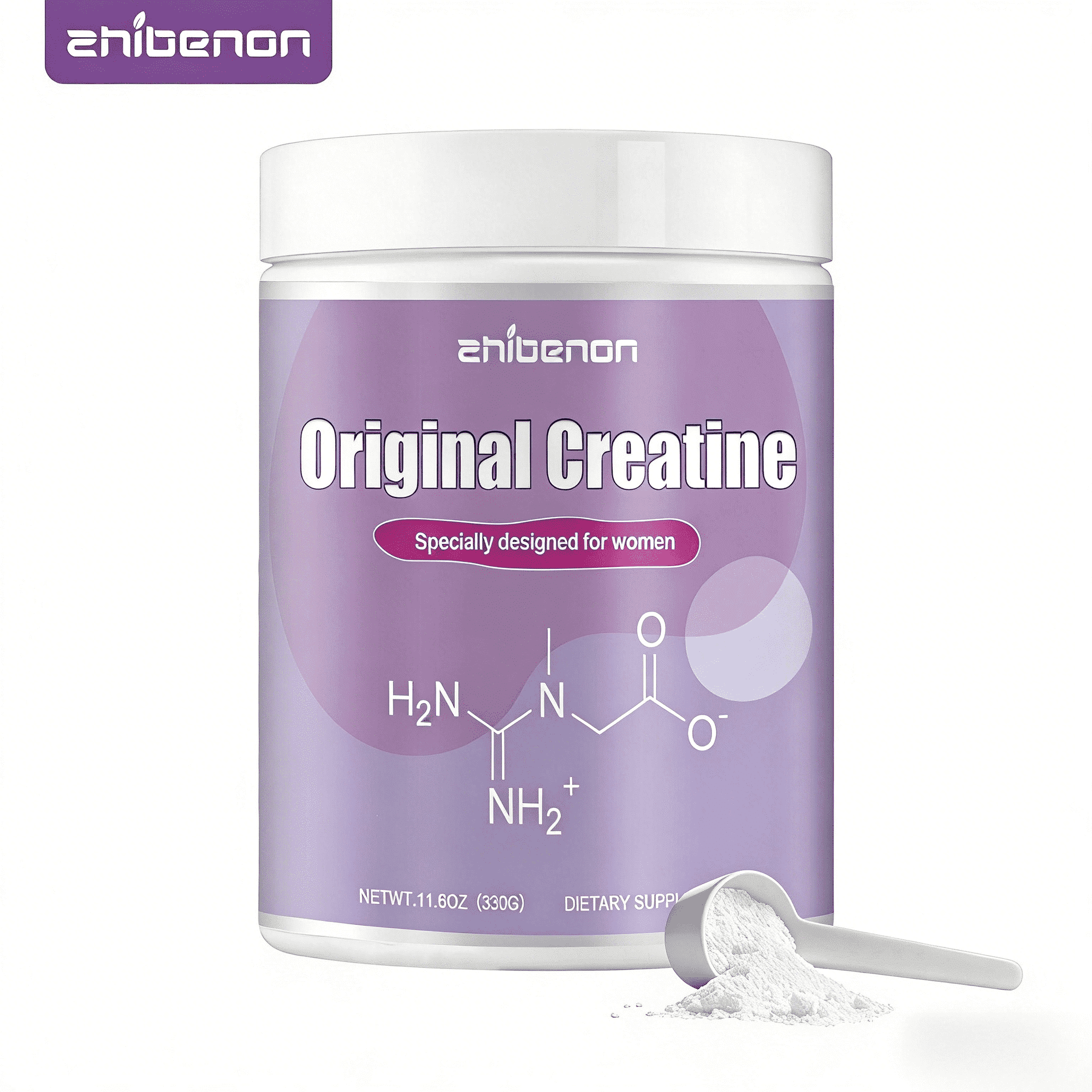 zhibenon Women’s Original Creatine Powder – 330g, Unflavored Dietary Supplement