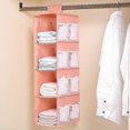 thumbnail image 3 of Hngeregal Kleiderschrank, 4 Fcher Hngender Organizer Schrank, Mit 12 Netzseitentaschen Fr Familienschrank Schlafzimmer, Faltbar Und Universal Fit- 30*, 3 of 5