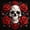 Scarlet Ivory Black, variant on Castle Fairy Gothic Gold Skull Twin Sheets 3pcs,Romantic Floral Rose Bedding,Gold Violet Black,1 Fitted Sheet,1 Flat Sheet and 1 Pillowcase