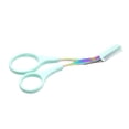 thumbnail image 2 of Tondeuse à Sourcils en Acier Inoxydable Ciseaux à Sourcils Lavable Rasoir Portable avec Peigne, Bleu, 2 of 7