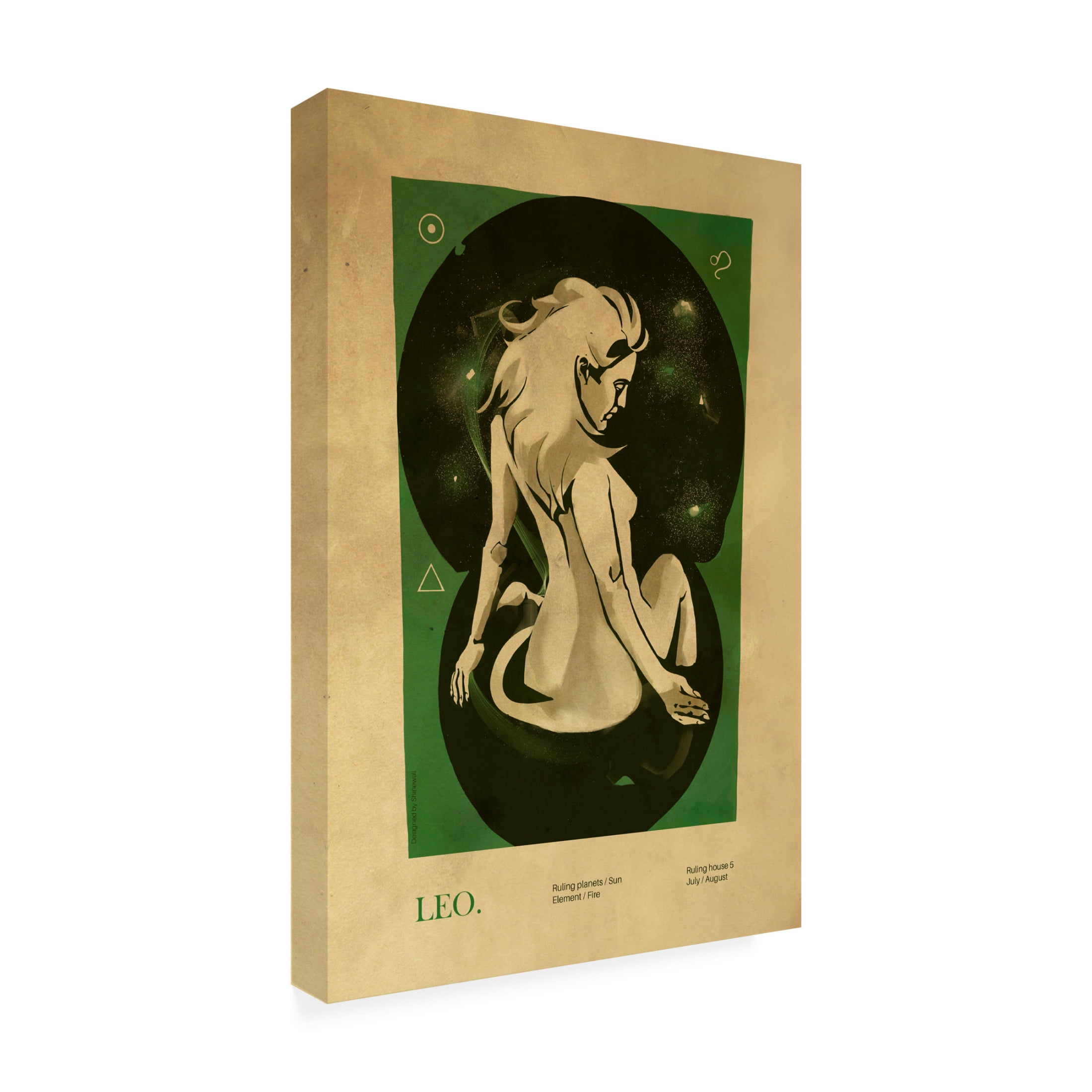 Trademark Fine Art Dionisis Gemos  Leo print Canvas Wall Art
