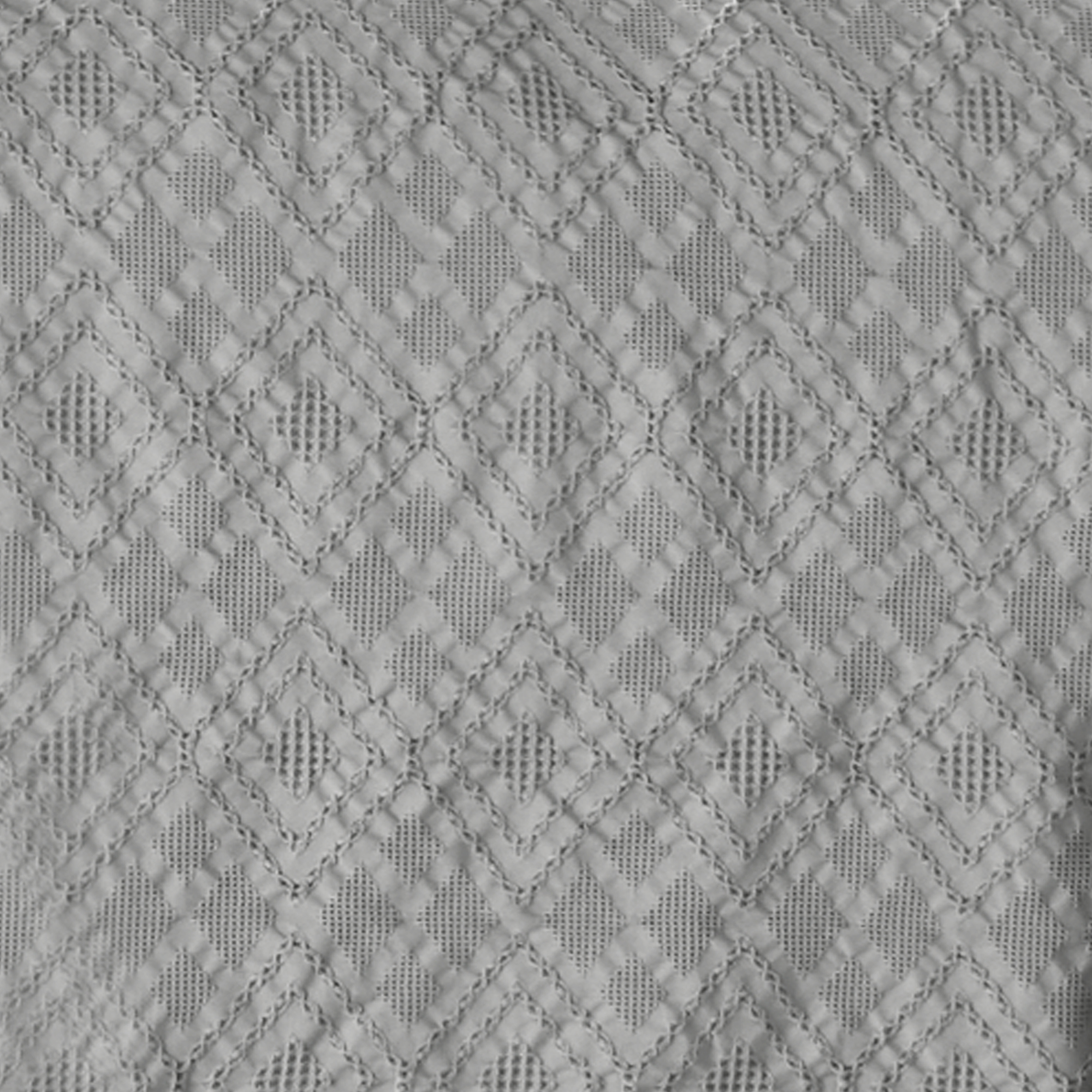 Better Homes and Gardens Waffle Grey 3-Piece Comforter Set, King, Gray