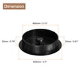 thumbnail image 2 of Uxcell 2Pack 3 Inch Cable Hole Cover ABS Office Desk Cable Wire Cord Grommet, Black, 2 of 7