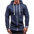 thumbnail image 2 of MRMT 2024 New Men's Hoodies Sweatshirts Zipper Hoodie Men Sweatshirt Solid Color Man Hoody Sweatshirts For Male Sweatshirts, 2 of 5